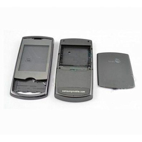 корпус для телефона Samsung C3310+ср.часть (серый)