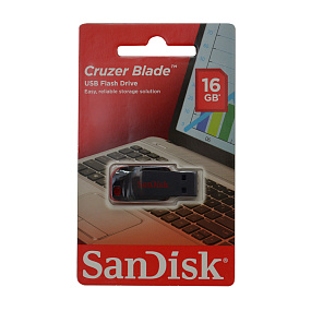 16Gb Sandisk Cruzer Blade черная 2.0