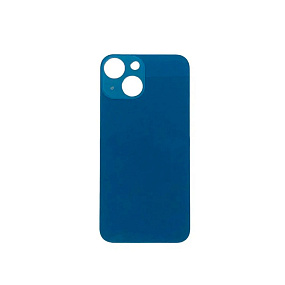 Задняя крышка iPhone 13 (стекло) синий orig fabric