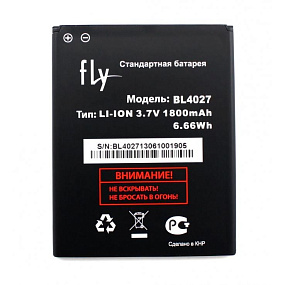 АКБ ORIG для телефона Fly BL4027 IQ4410 Quad тех. упаковка