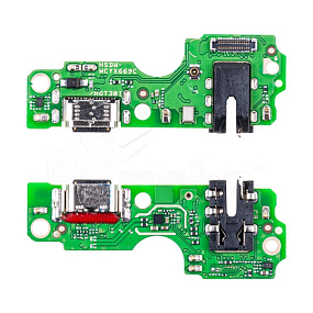 Шлейф Infinix Hot 30 (X6831) плата на системный разъем/разъем гарнитуры/микрофон