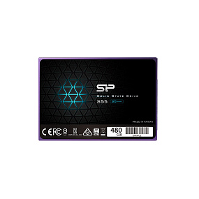 Внутренний SSD Silicon Power 480GB S55, SATA-III, R/W - 560/530 MB/s, 2.5"
