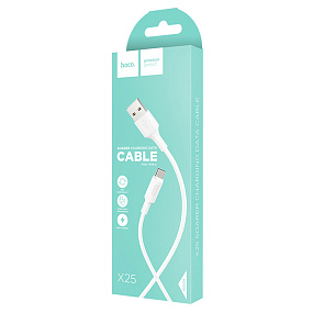Дата кабель Type-C - USB Hoco X25 3A 1м белый