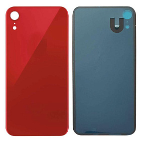 Задняя крышка iPhone Xr (стекло) красный orig fabric