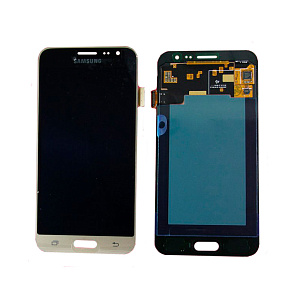 Дисплей для телефона Samsung J320F/J3 2016 в сборе с тачскрином Золото - AA (TFT)