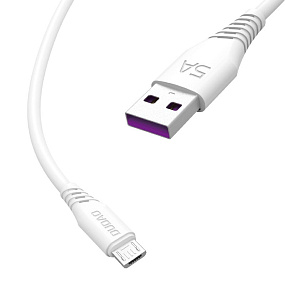 Дата кабель micro USB - USB Dudao L2 2м 5A белый