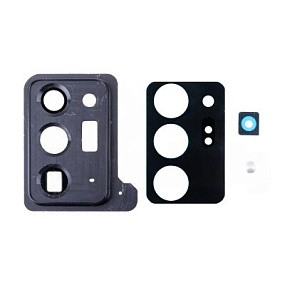 Стекло камеры Samsung N985F (Note 20 Ultra) в сборе с рамкой Черный