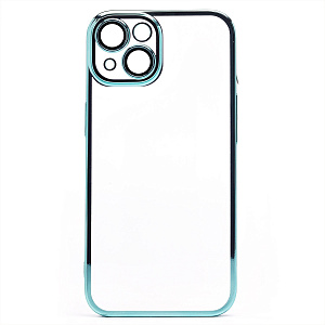 Кейс iPhone 14 пластик PC073 с закрытой камерой камерой зеленый