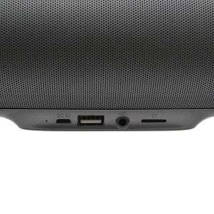 Колонка BY-1050 (Bluetooth/MicroSD/USB/AUX) серая