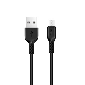 Дата кабель micro USB - USB Hoco X13 2.4A 1м черный