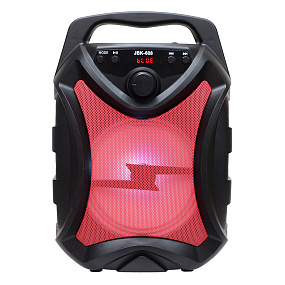 Колонка JBK-608 (Bluetooth/MicroSD/USB/FM/AUX) 5W красная