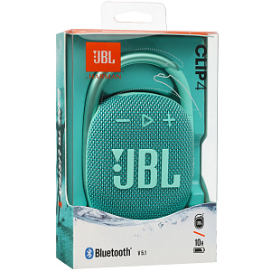Портативная колонка JBL Clip 4 бирюзовая