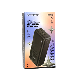 Портативное зарядное устройство Borofone DBT15B 2USB/Micro/Type-C 30000mAh черный