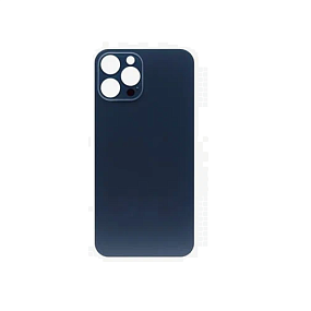 Задняя крышка iPhone 12 Pro Max (стекло) синий orig fabric