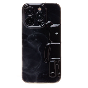 Кейс iPhone 15 Pro силикон SC332 черный