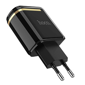 СЗУ-USB Hoco C39A 2 выхода 2.4А черный