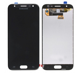 Дисплей для телефона Samsung J330F/J3 2017 в сборе с тачскрином Черный - Оригинал