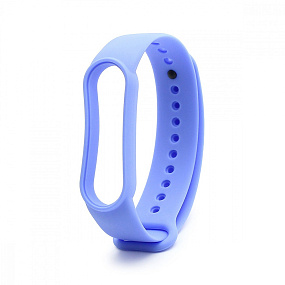 Ремешок силиконовый для браслета Xiaomi Mi Band 5/6 синий (007)