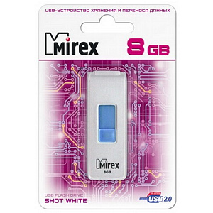 8Gb Mirex Shot белая 2.0