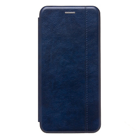 Чехол-книжка под кожу Xiaomi Redmi 14C/Poco C75 BC002 боковой флип синий