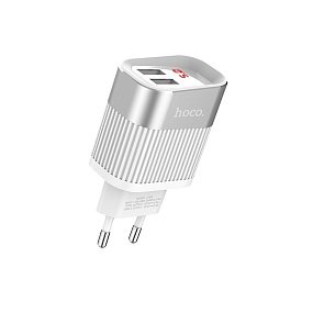 СЗУ-USB Hoco C40A 2 выхода 2.4А белый