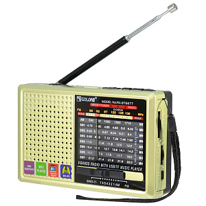 Радиоприемник GOLON RX-BT6677 золото