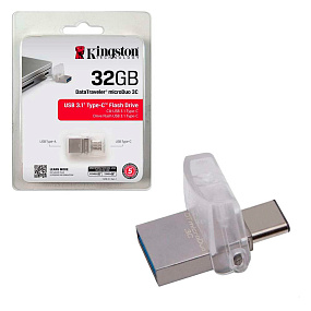 32Gb Kingston microDuo 3C USB 3.0 + Type C 