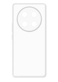 Силиконовый чехол Honor X9c DF противоударный прозрачный