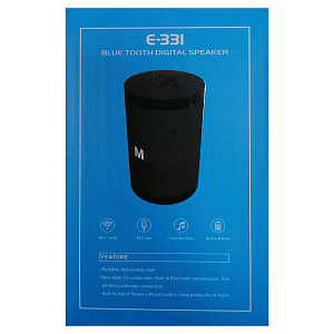 Колонка E-331 (Bluetooth/FM/AUX) синяя