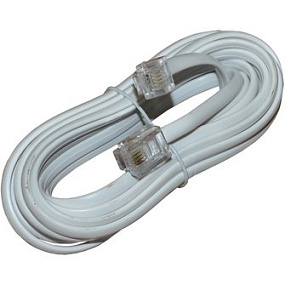 Телефонный удлинитель 5м (евро) белый, Сигнал