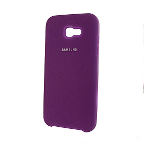 Силиконовый чехол для Samsung A720 Galaxy A7 (2017) оригинал фиолетовый