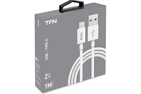 Дата кабель Type-C - USB TFN TPE 1м белый