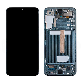 Дисплей для телефона Samsung S906B (S22+) модуль Зеленый - Оригинал (SP)