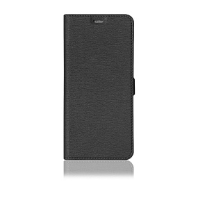 Чехол-книжка DF под кожу Samsung A336 Galaxy A33 черный(УЦЕНКА)отклеивается край