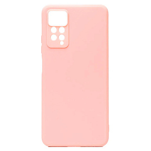Силиконовый чехол Xiaomi Redmi Note 11 Pro/11 Pro 5G/12 Pro 4G с закрытой камерой светло-розовый