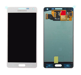 Дисплей для телефона Samsung A500F/A5 (2015) в сборе с тачскрином Белый - AA (TFT)