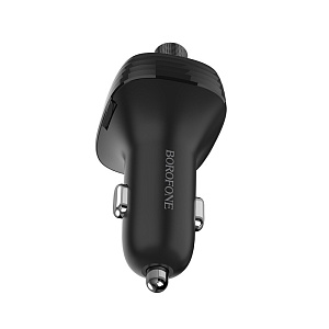FM-модулятор Borofone BC16  (Bluetooth, MicroSD, 2USB, дисплей) черный