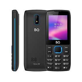 Мобильный телефон BQ 2400L Voice 20 Black Blue