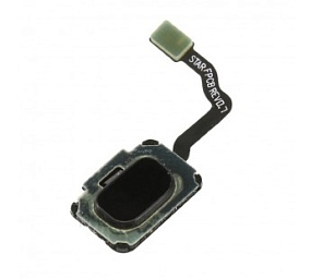Шлейф Samsung G960F/G965F (S9/S9+) на кнопку HOME в сборе Черный