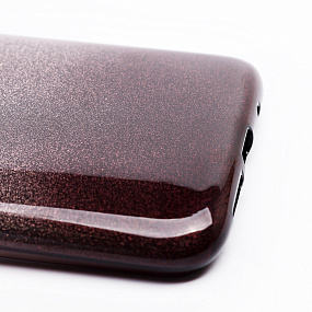 Силиконовый чехол Xiaomi Redmi 9T Gradient SC097 черный/серебро