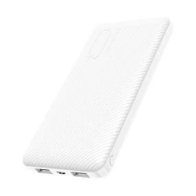 Портативное зарядное устройство Borofone BT28 Beneficial 2USB/Micro/Type-C 10000mAh белый