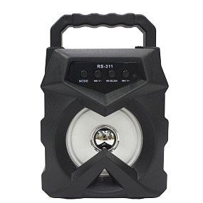Колонка RS-311 (Bluetooth/MicroSD/USB/FM/AUX) 5W черная