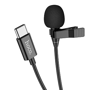 Микрофон Hoco L14 петличный Type-C черный