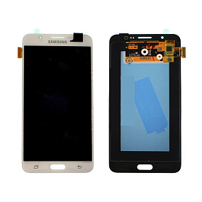 Дисплей для телефона Samsung J710F (J7 2016) в сборе с тачскрином Белый - AA (TFT)