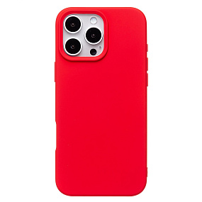 Кейс iPhone 16 Pro Max Silicone Case без логотипа красный