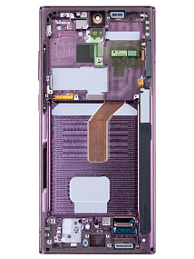 Дисплей для телефона Samsung S908B/S9080 (S22 Ultra) модуль Бордовый - Оригинал