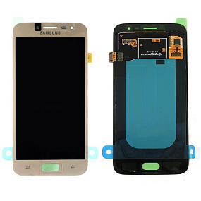 Дисплей для телефона Samsung J250F (J2 2018) в сборе с тачскрином Золото - AA (TFT)