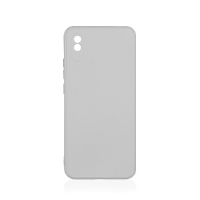 Силиконовый чехол Xiaomi Redmi 9A с закрытой камерой серый