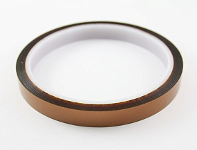 Скотч термостойкий (нагрев до 280°C, 10 мм*20 м)