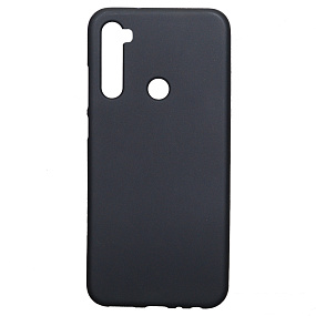Силиконовый чехол Xiaomi Redmi Note 8T матовый черный